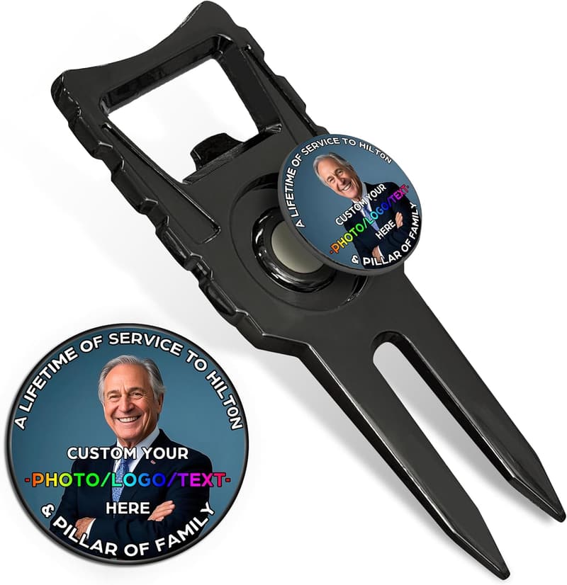 Personalized 6-in-1 Golf Divot Repair Tool