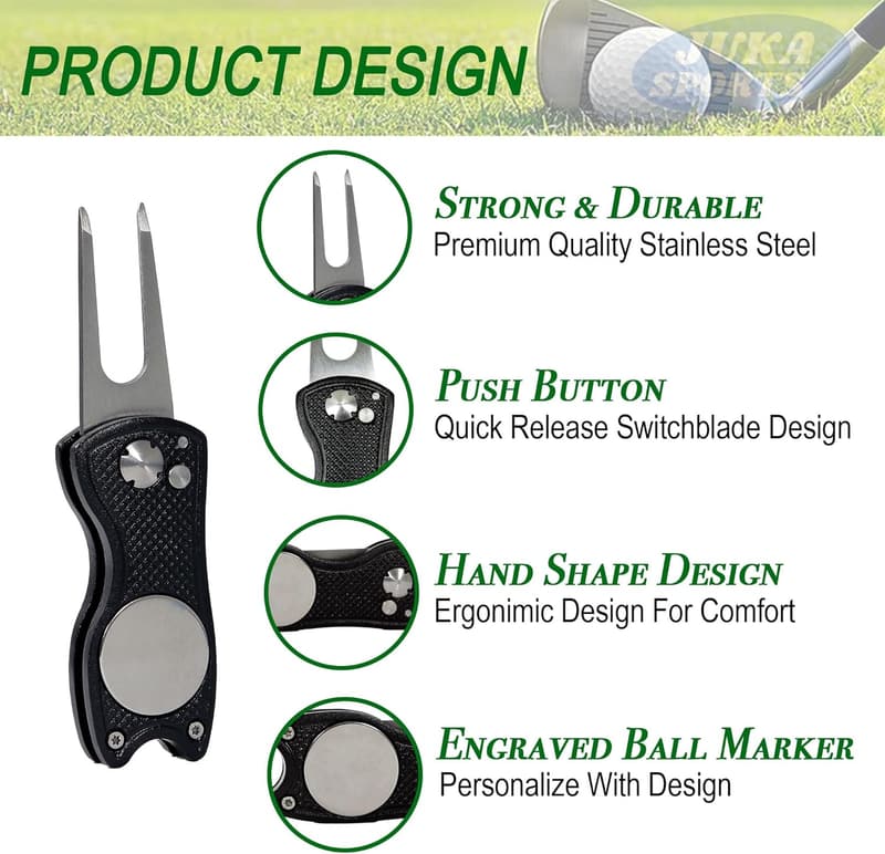 Personalized Golf Divot Tool with Ball Marker - Ideal Gift for Golfers