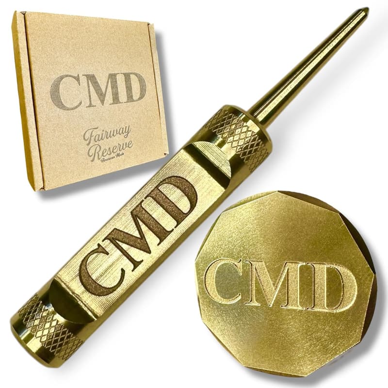 Custom Brass Golf Ball Marker & Divot Tool Set for Men