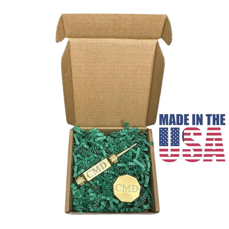 Custom Brass Golf Ball Marker & Divot Tool Set for Men