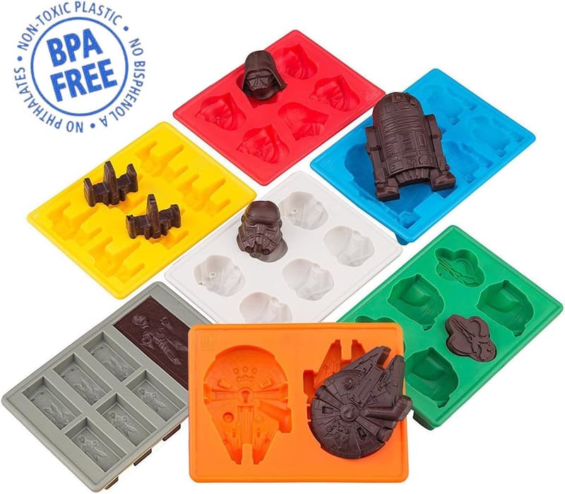 Star Wars Silicone Ice Cube Molds - Set of 7 for Desserts