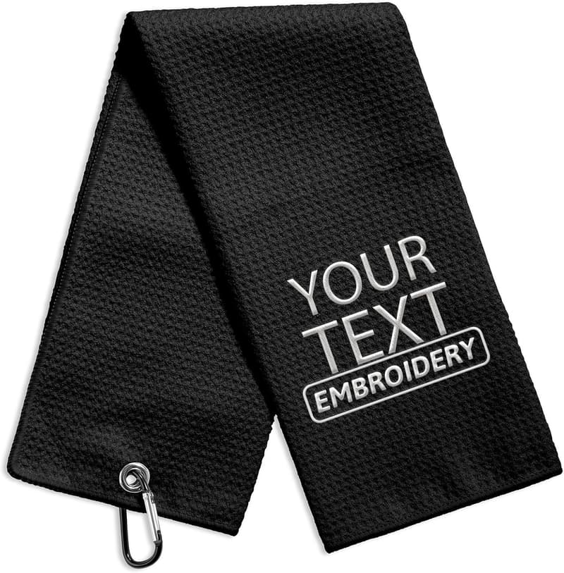 Custom Golf Towel with Personalized Photo/Text - 16