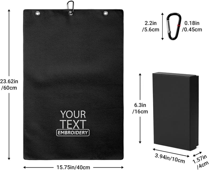Custom Golf Towel with Personalized Photo/Text - 16