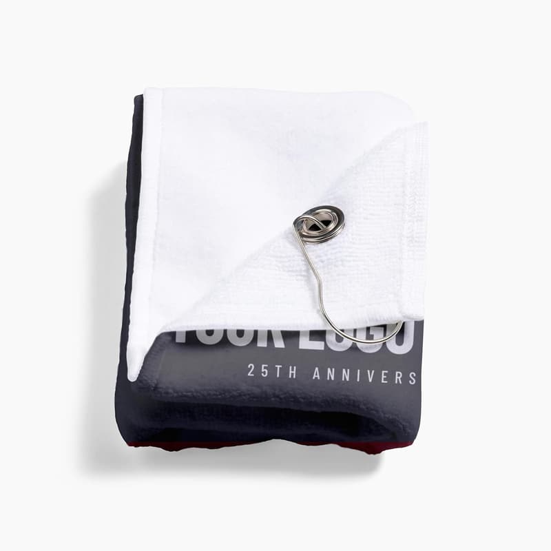 Personalized Golf Towel with Custom Photo & Logo, 16