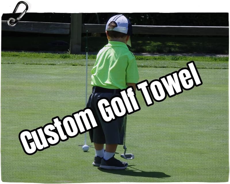 Custom Golf Towel - Personalized Microfiber with Clip