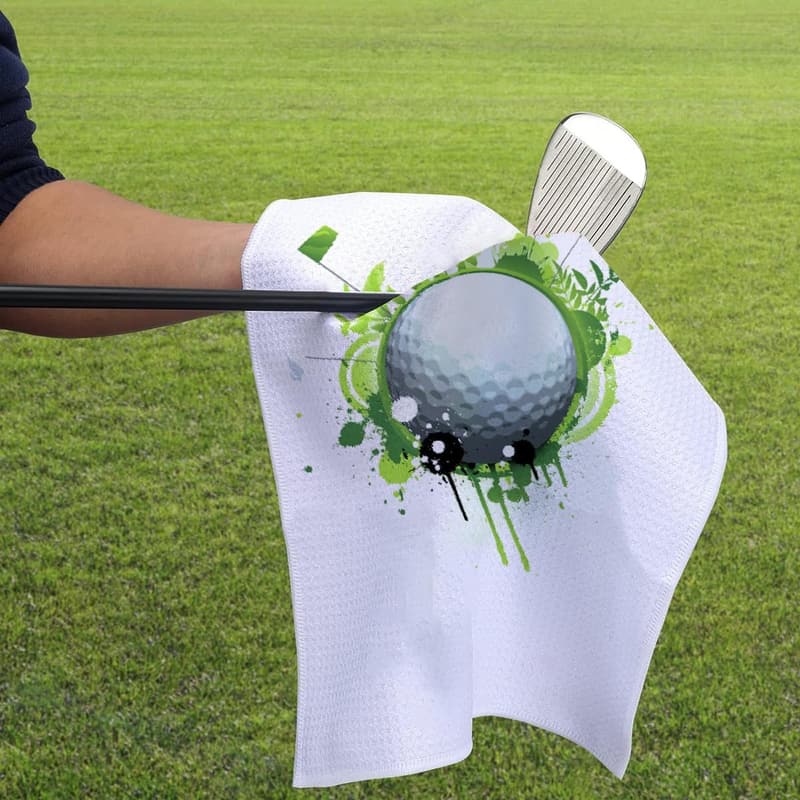 Custom Golf Towel - Personalized Microfiber with Clip