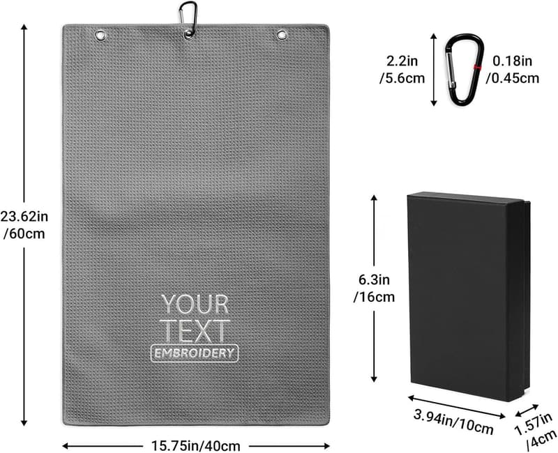 Custom Golf Towel with Photo/Text - 16