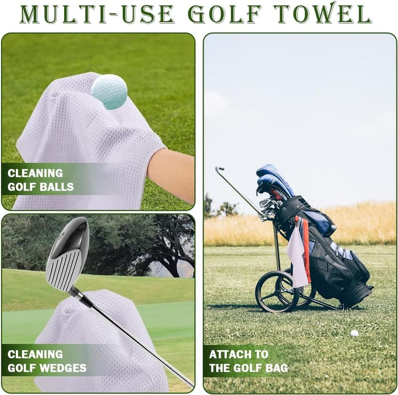 Personalized Golf Towel - Custom Microfiber for Him