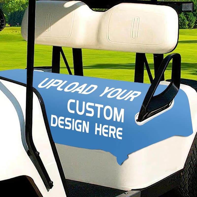 Personalized Golf Cart Seat Covers with Custom Logo for 2-Seaters