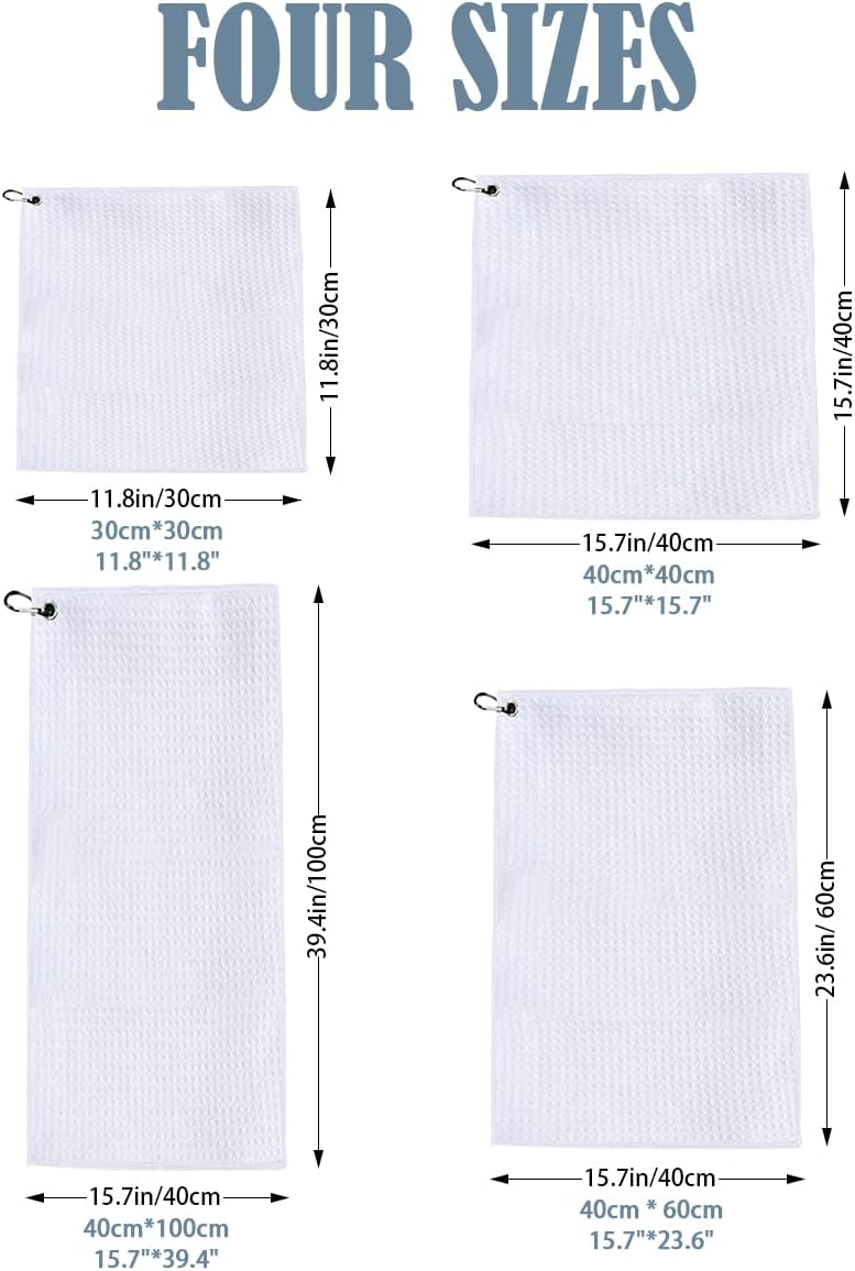 Personalized Golf Towel with Clip - Custom Design for Dad