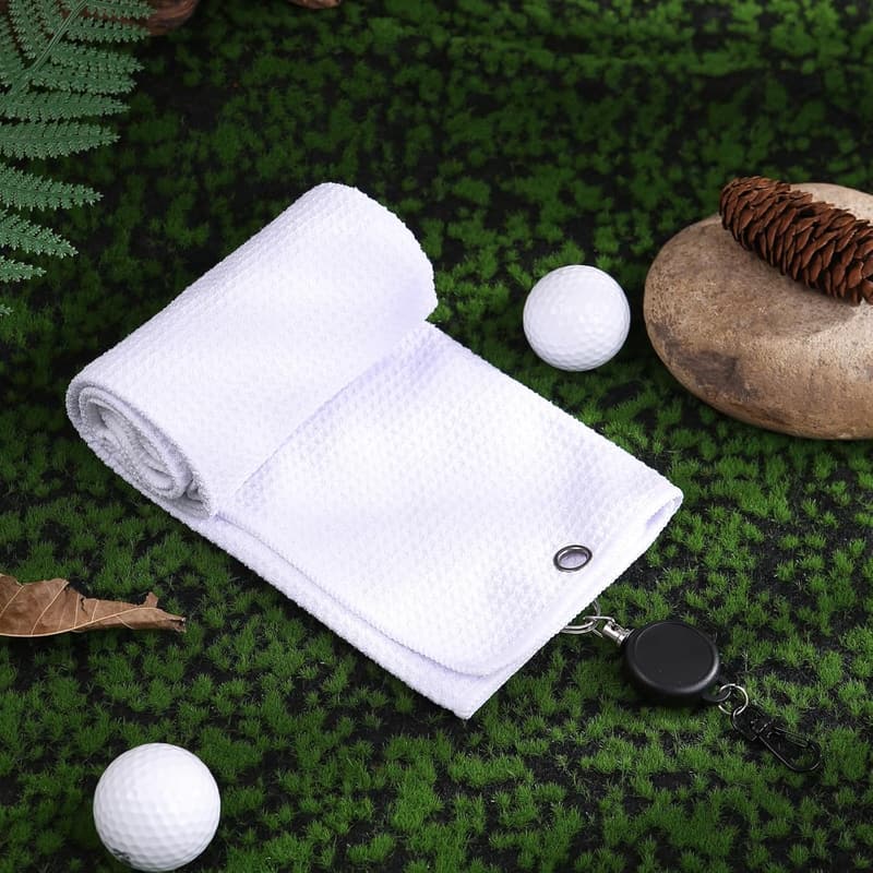 Personalized Golf Towel with Pet Portrait - Custom Name Gift for Golfers