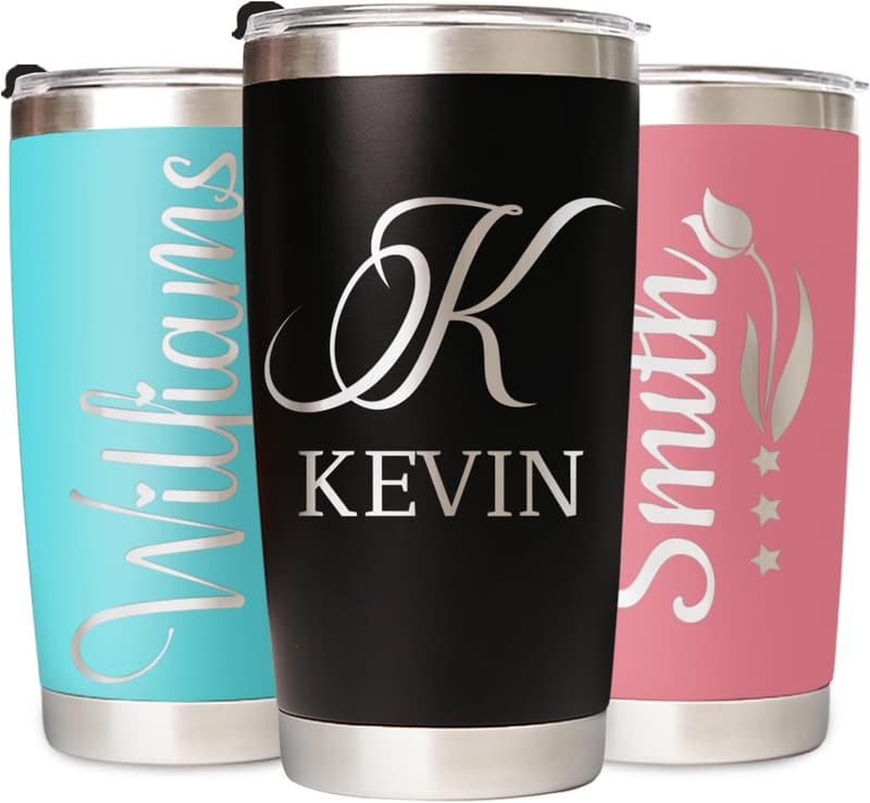 Customized 20 oz Tumbler with Engraved Name for Employee Appreciation