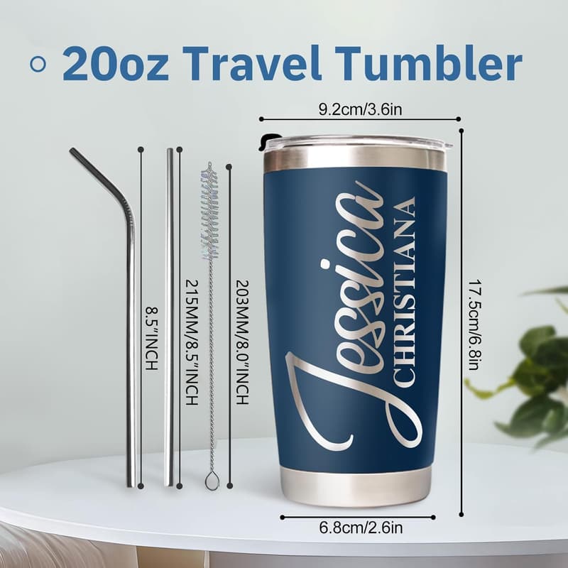 Customized 20 oz Tumbler with Engraved Name for Employee Appreciation