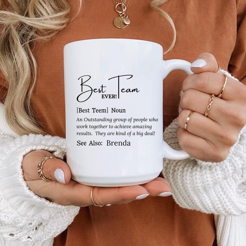 Employee Appreciation Personalized Coffee Mugs - 11 オズ