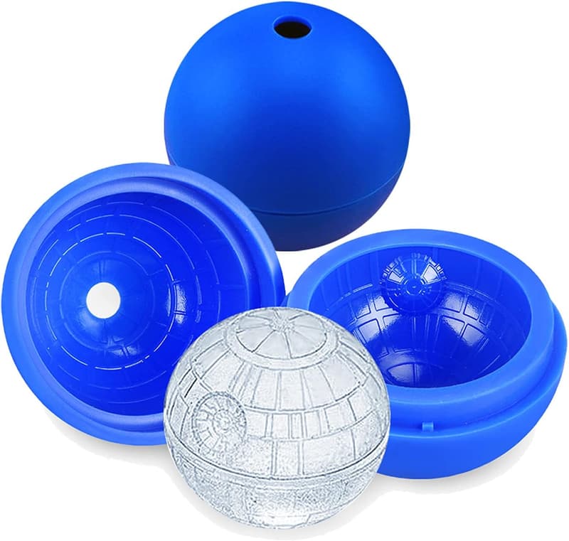Star Wars Death Star Ice Cube Molds - Silicone 2 Pack