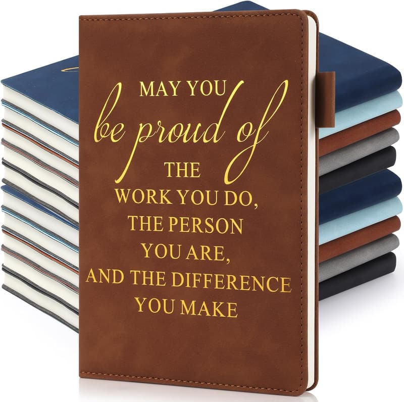 Employee Appreciation A5 Leather Notebooks - 20 Pcs Set