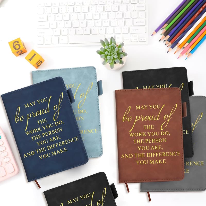 Employee Appreciation A5 Leather Notebooks - 20 Pcs Set