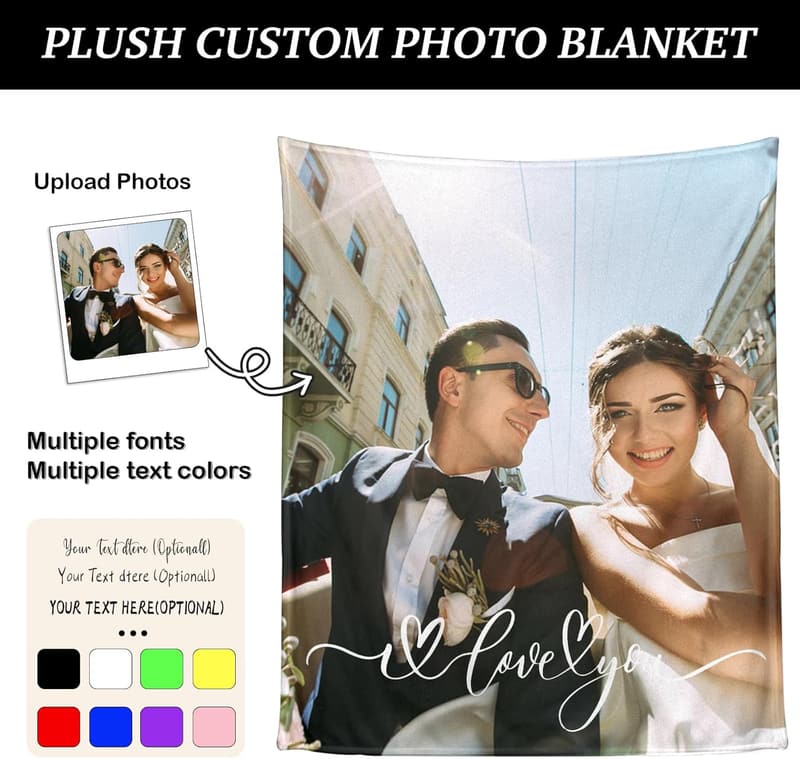 Personalized Flannel Blanket - Custom Design for Employee Appreciation