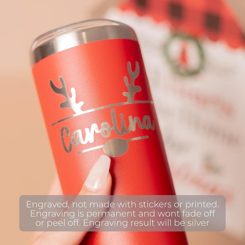 Personalized 20oz Insulated Christmas Tumbler for Employees