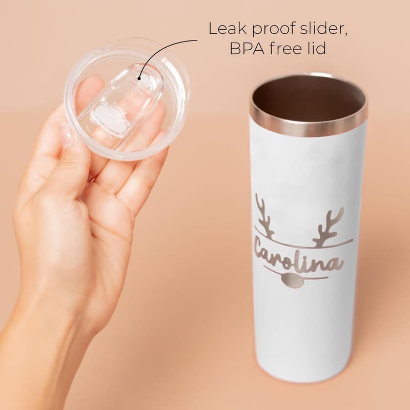Personalized 20oz Insulated Christmas Tumbler for Employees