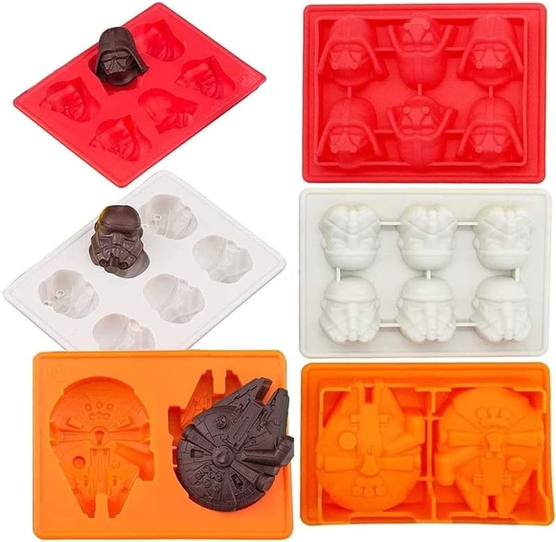 Star Wars Silicone Molds Set for Chocolate and Baking (8 pcs)