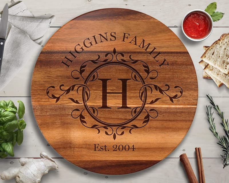Personalized Lazy Susan Turntable for Weddings