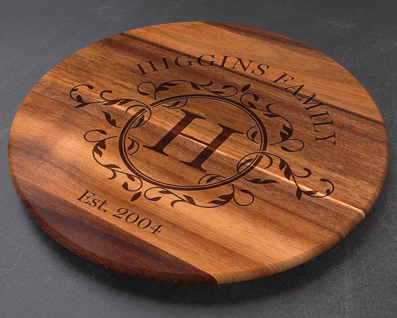 Personalized Lazy Susan Turntable for Weddings