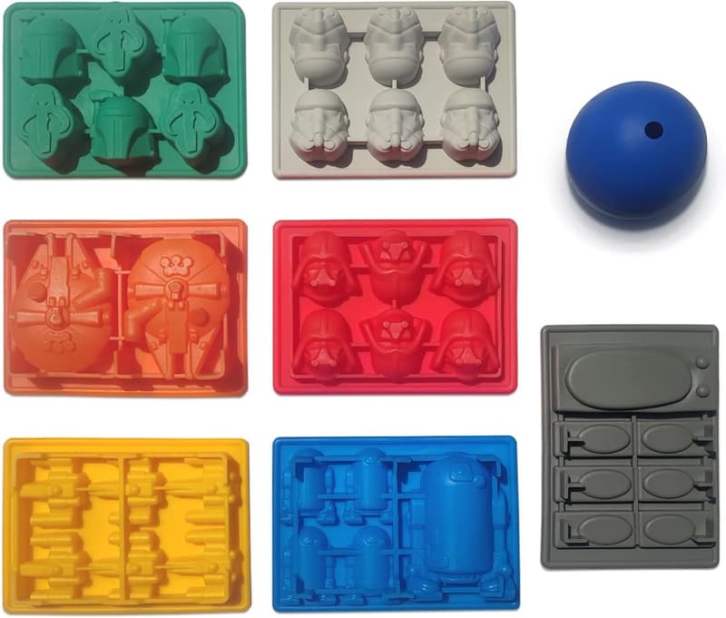 Star Wars Silicone Nonstick Ice Cube Tray Moulds Set