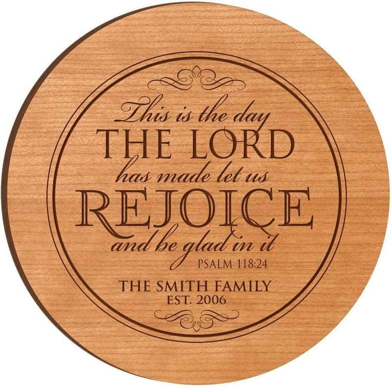 Personalized 12-Inch Lazy Susan for Family Gatherings
