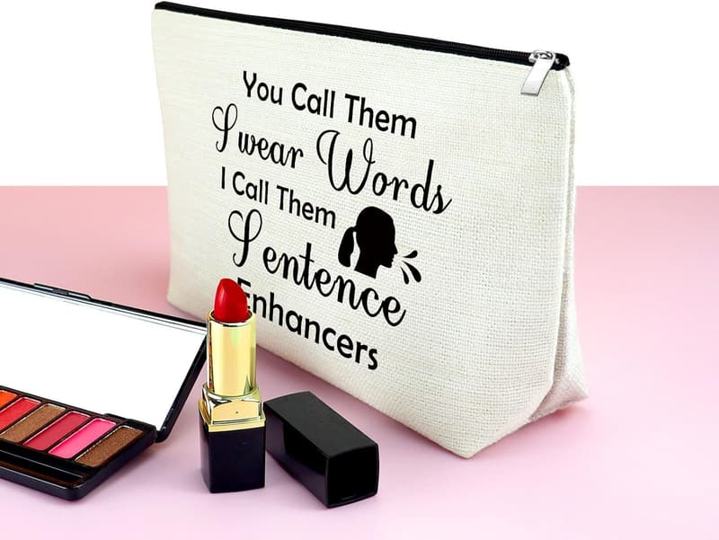 Funny Makeup Bag Gift for Women – Sarcastic Cosmetic Bag