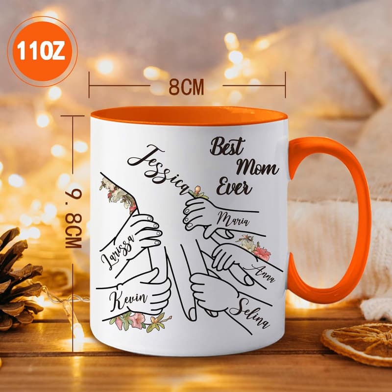 Personalized 11oz Mom Mug - Best Gift for Mother's Day