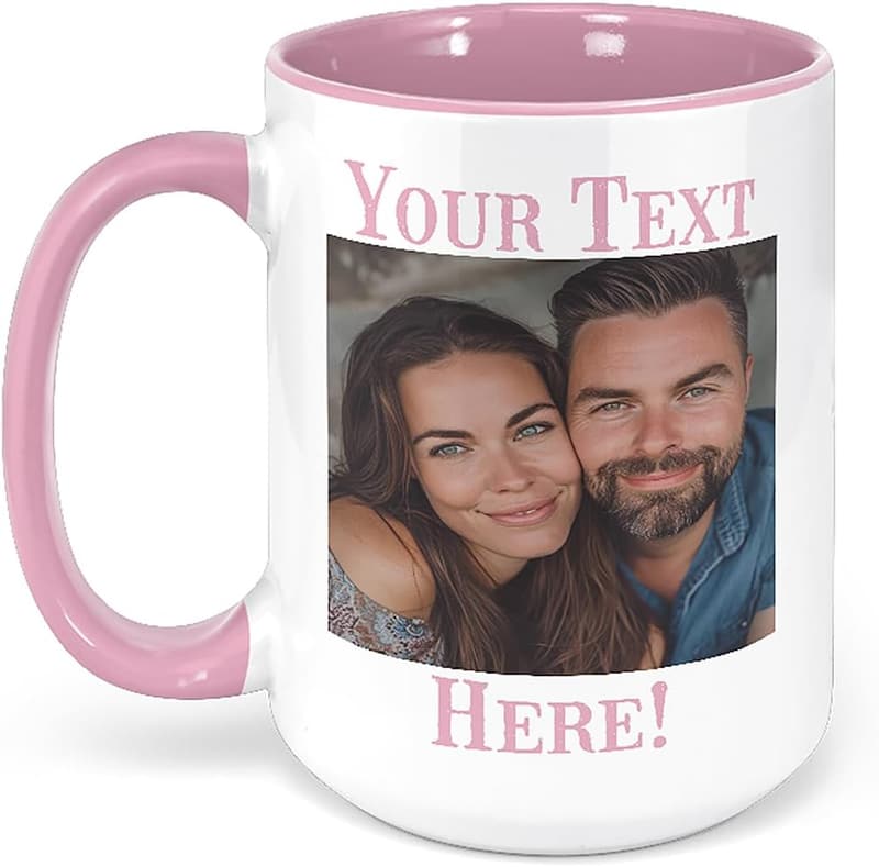 Personalized Mother's Day Ceramic Coffee Mug, 15 oz