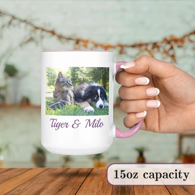 Personalized Mother's Day Ceramic Coffee Mug, 15 oz