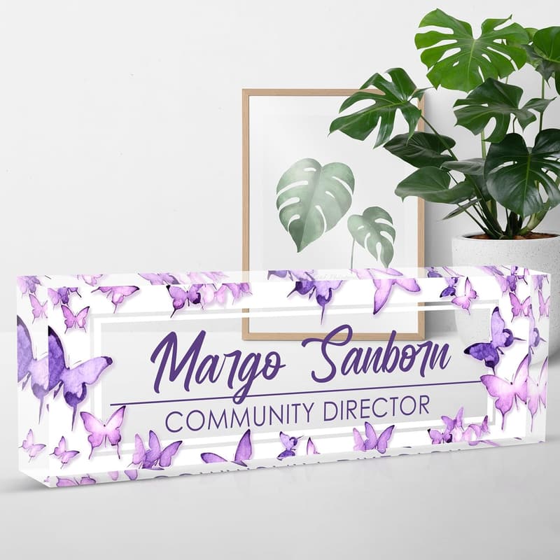 Personalized Desk Name Plate - Unique Office Gift for Coworkers