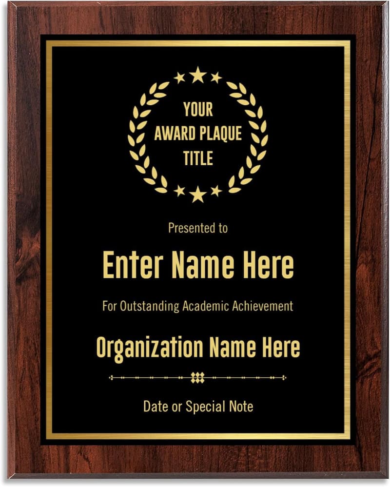 Personalized Award Plaque for Employee of the Month - 8