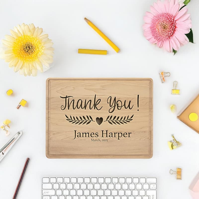 Personalized Cutting Board - Farewell Gift for Coworkers