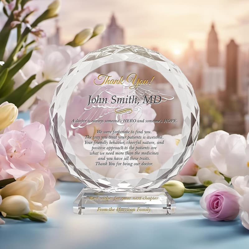 Personalized Doctor Appreciation Plaque with Custom Message