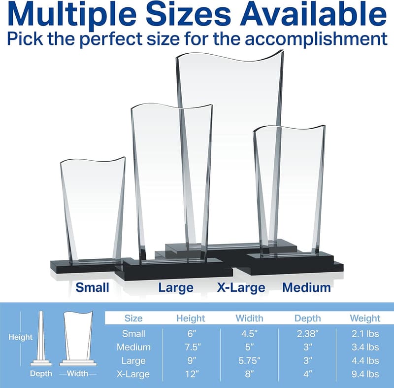 Personalized Crystal Farewell Gift for Boss Retirement (9