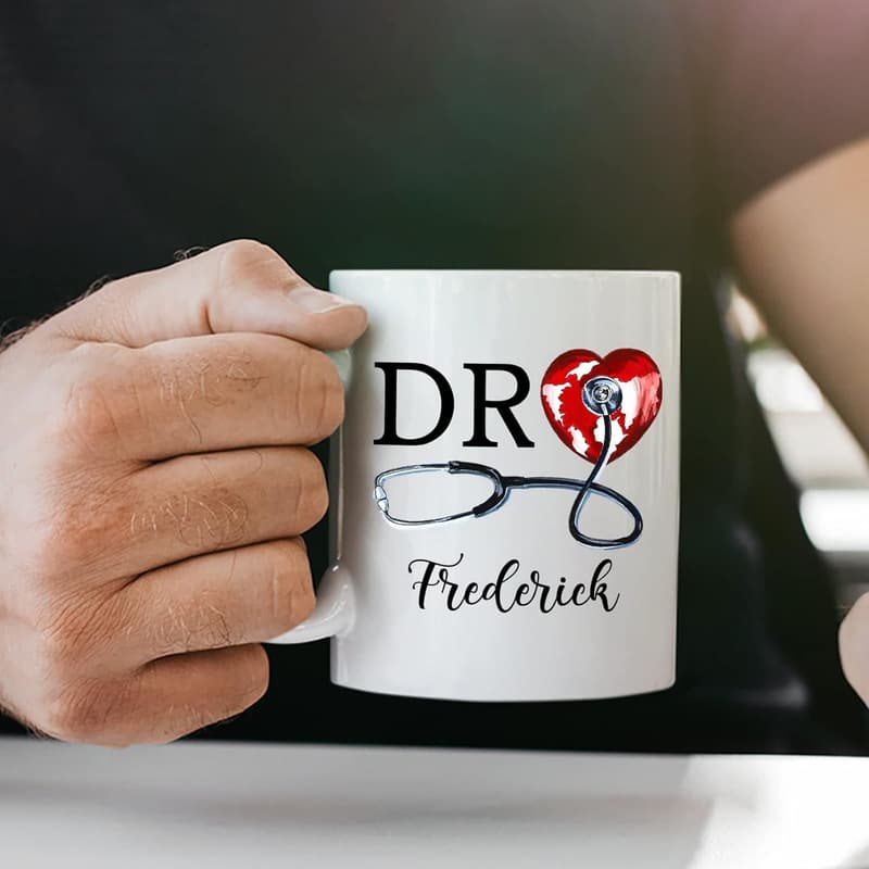 Thank You Mug for Doctor - Personalized 11oz & 15oz White