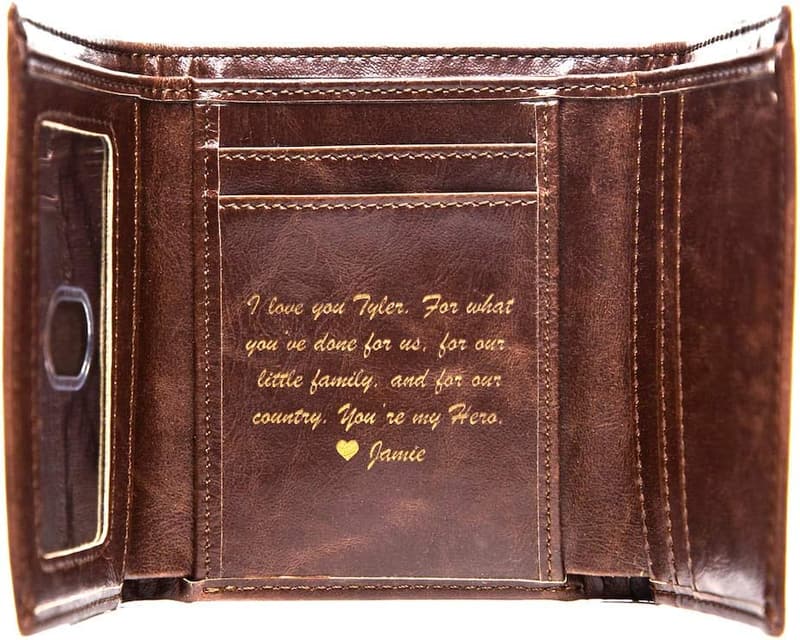Personalized Trifold Wallet with ID & Card Slots