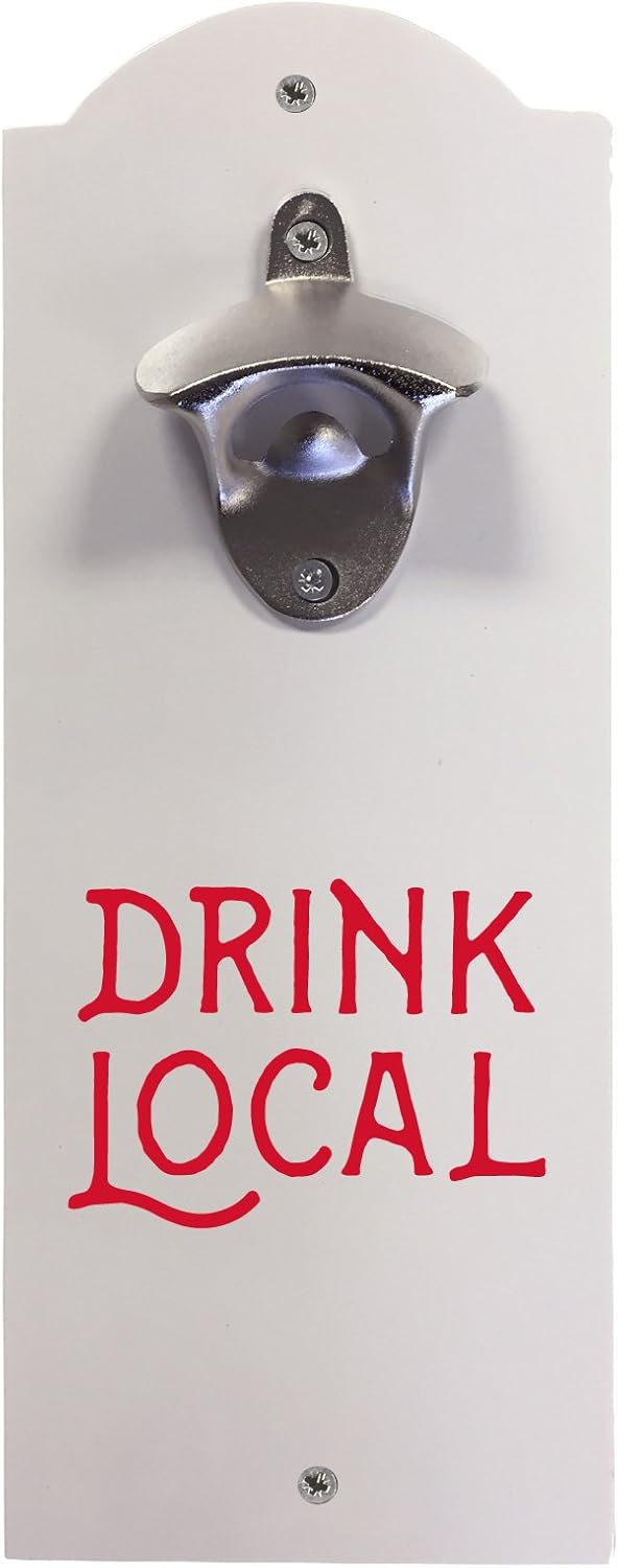 Personalized Wall-Mounted Bottle Opener with Custom Text