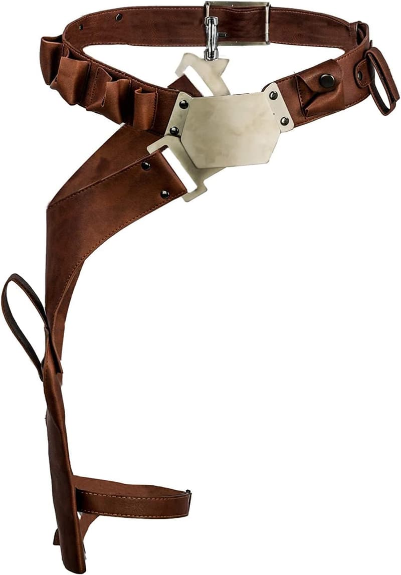Han Solo Cosplay Belt Holster - PU Leather Costume Accessory