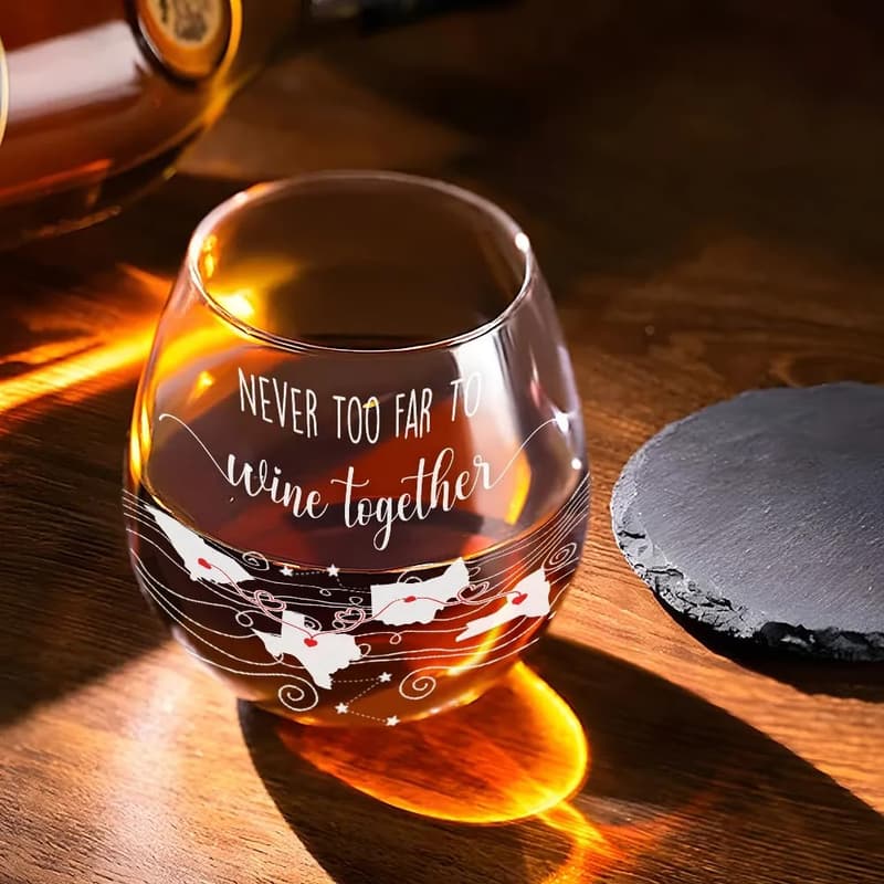 Personalized Wine Glass for Best Friends and Sisters