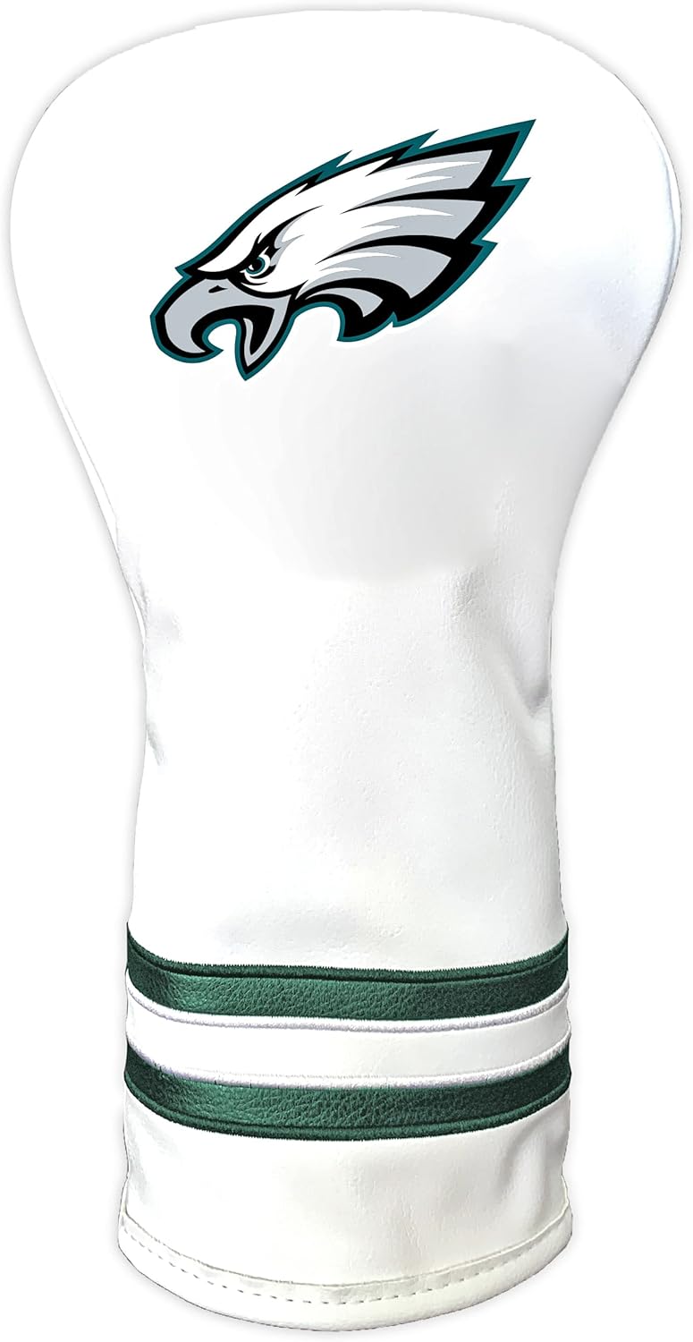 NFL Vintage White Driver Golf Club Headcover - Form Fitting Design