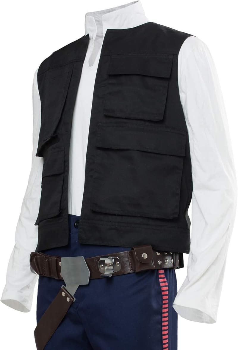Halloween Cosplay Accessories: Black Vest with Droid Caller Canister