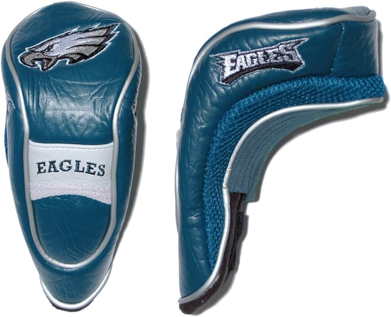 NFL Team Golf Club Headcover with Velour Lining and Hook Closure