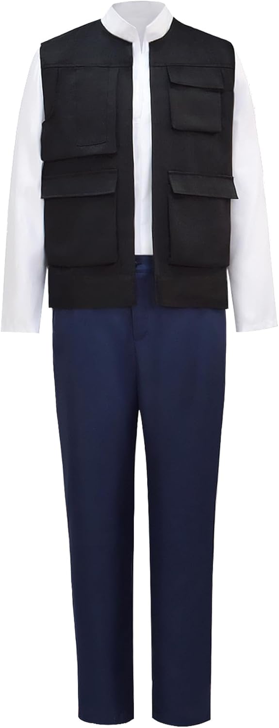 Men's Han Solo Cosplay Costume Set for Halloween