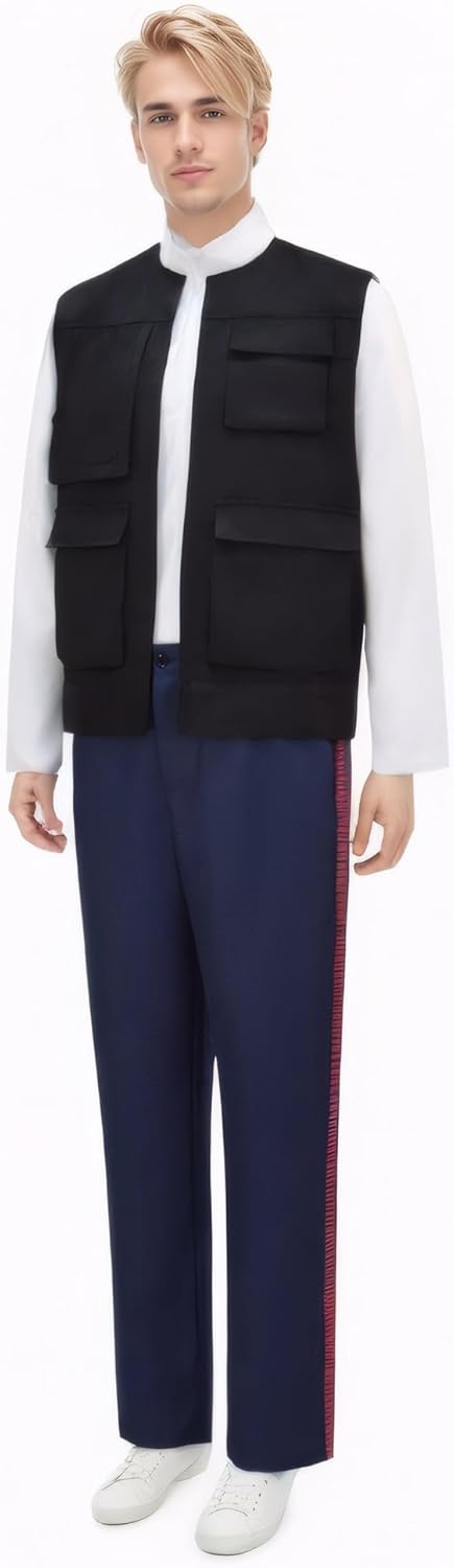 Men's Han Solo Cosplay Costume Set for Halloween
