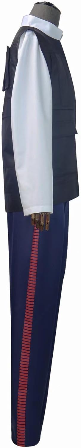 Men's Han Solo Cosplay Costume Set with Vest and Pants