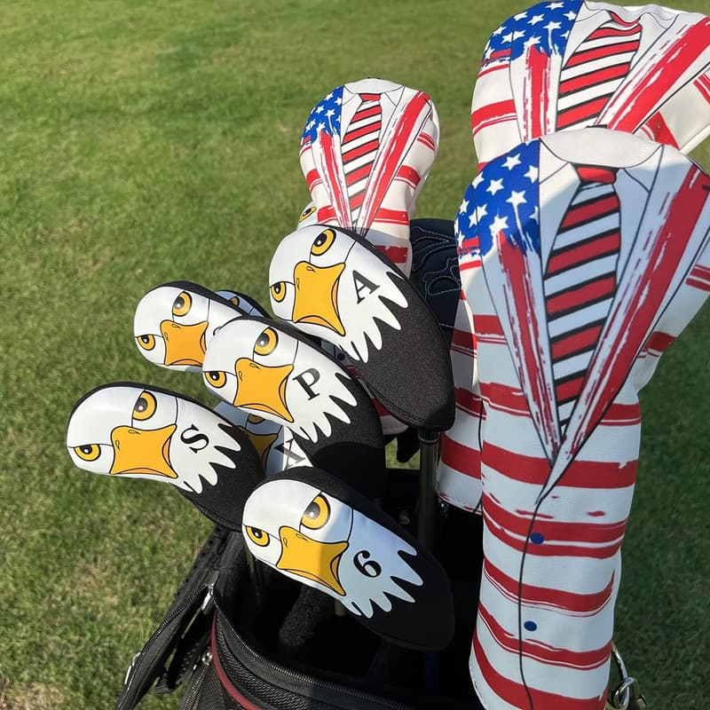Golf Club Headcovers Set - Lightweight Neoprene Case for Dads